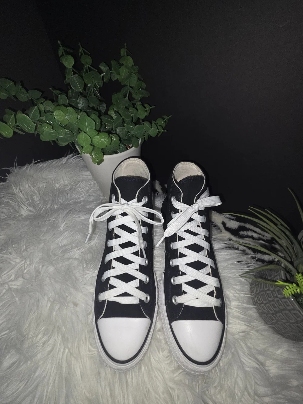 Converse Chuck Taylor All Star Black Platform High Top Sneakers. Size 9 - Picture 11 of 15
